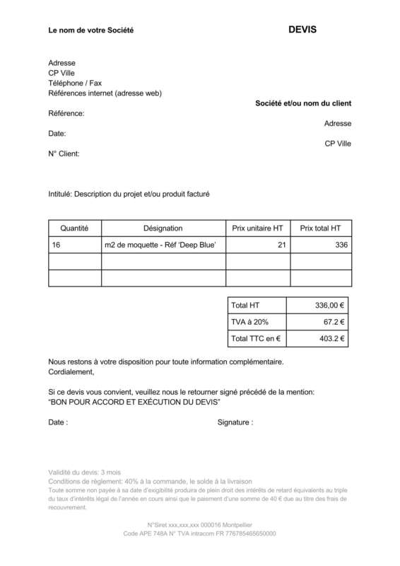 Exemple de devis, Comment le présenter et le défendre? easy Compta